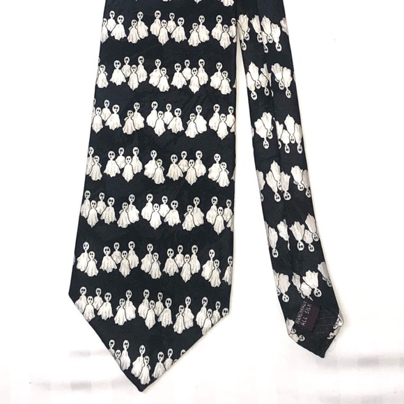 Museum Artifacts Other - Vintage Museum Artifacts Ghost Halloween Tie